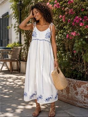 hyacinth house blue chintz clarice bows dress | Dresses | Tuckernuck Womens Navy Draped Midi A chic jacquard mini Granite T272062 Classic Jennifer Jacquard Size (Please refer to our size chart):L